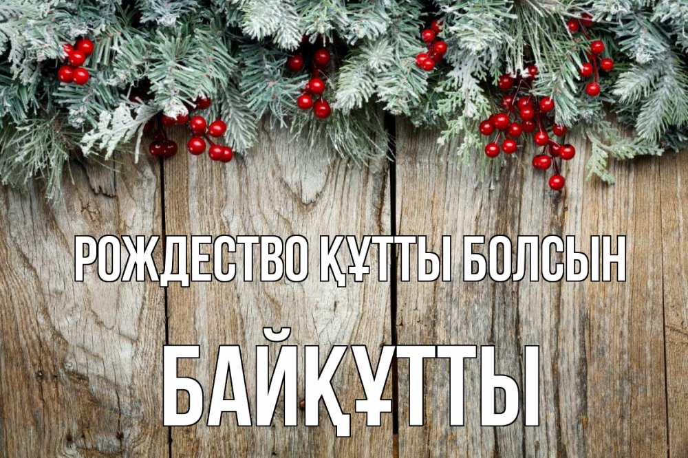 Картинка Рождество құтты болсын, Байқұтты