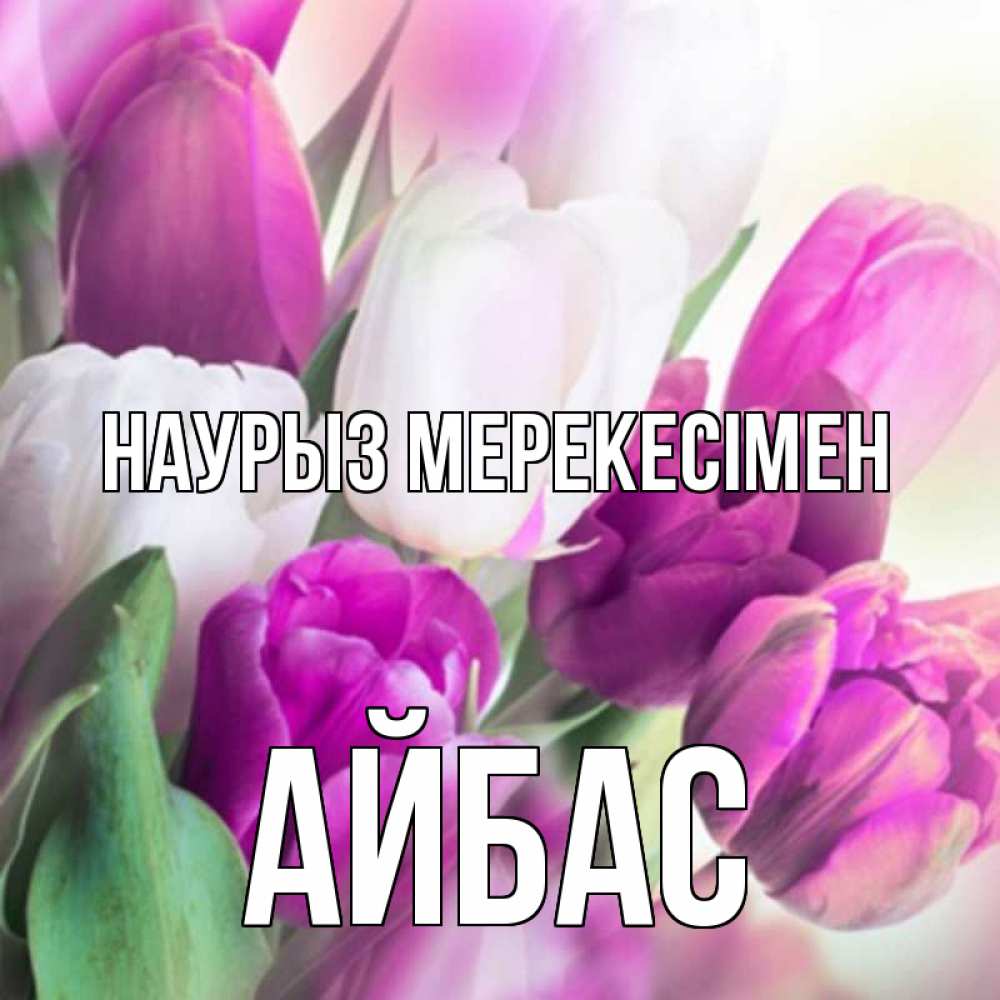 Күн сайын ашық хат с именем, Айбас Наурыз мерекесімен весна 1 Онлайн тегін жүктеп алу тілектері бар керемет карта 