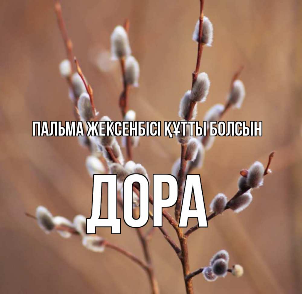 Күн сайын ашық хат с именем, Дора Пальма жексенбісі құтты болсын верба Онлайн тегін жүктеп алу тілектері бар керемет карта 