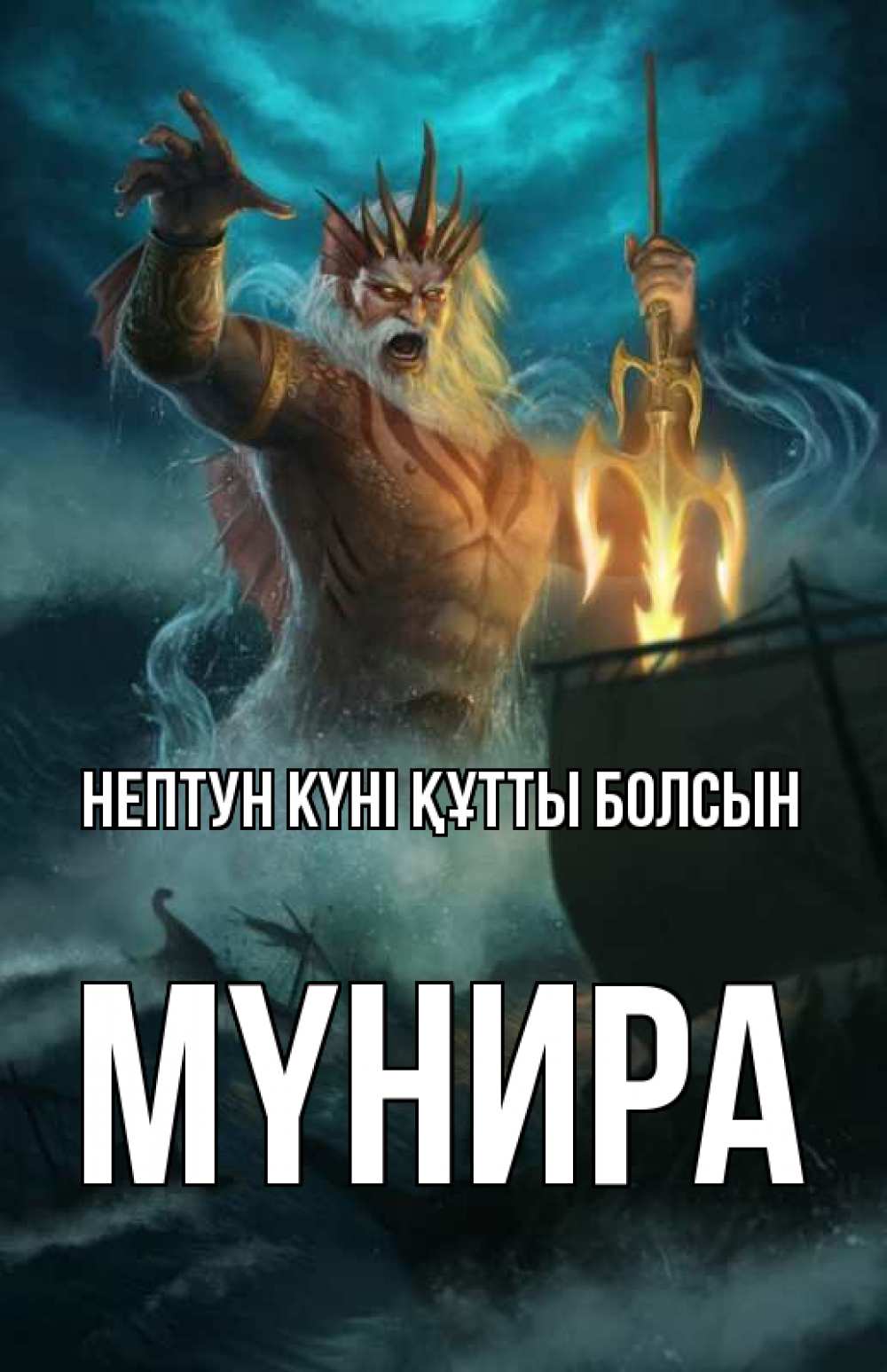 Күн сайын ашық хат с именем, МҮНИРА нептун күні құтты болсын с днем Нептуна Онлайн тегін жүктеп алу тілектері бар керемет карта 