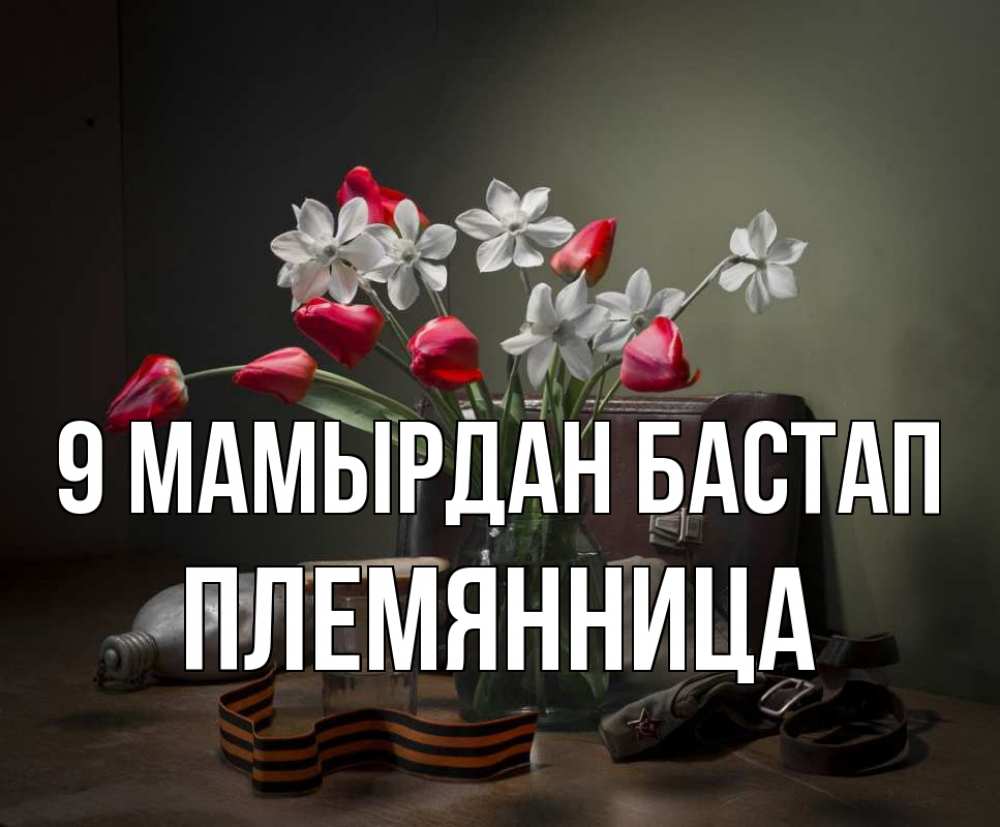 Күн сайын ашық хат с именем, Племянница 9 мамырдан бастап 9 мая Онлайн тегін жүктеп алу тілектері бар керемет карта 