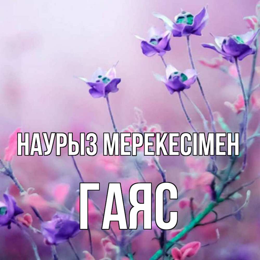 Күн сайын ашық хат с именем, Гаяс Наурыз мерекесімен международный женский день 2 Онлайн тегін жүктеп алу тілектері бар керемет карта 