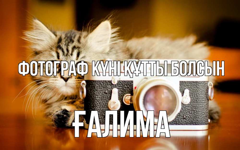 Күн сайын ашық хат с именем, ҒАЛИМА Фотограф күні құтты болсын с днем фотографа Онлайн тегін жүктеп алу тілектері бар керемет карта 