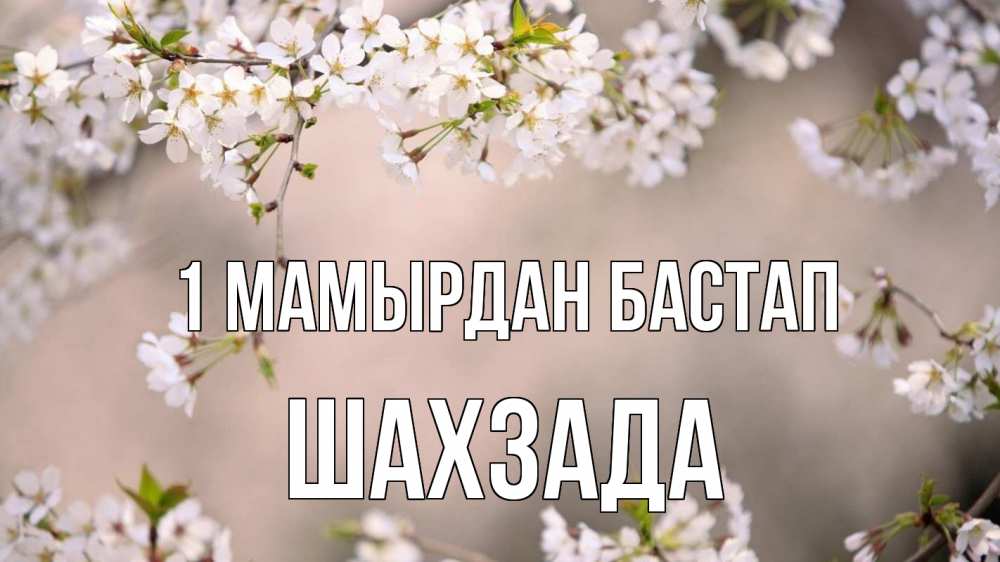 Күн сайын ашық хат с именем, ШАХЗАДА 1 мамырдан бастап С 1 мая Онлайн тегін жүктеп алу тілектері бар керемет карта 