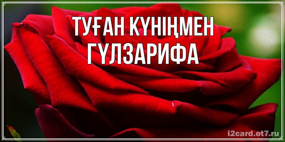 Күн сайын ашық хат с именем, ГҮЛЗАРИФА Туған күніңмен розочка очень красивая Онлайн тегін жүктеп алу тілектері бар керемет карта 