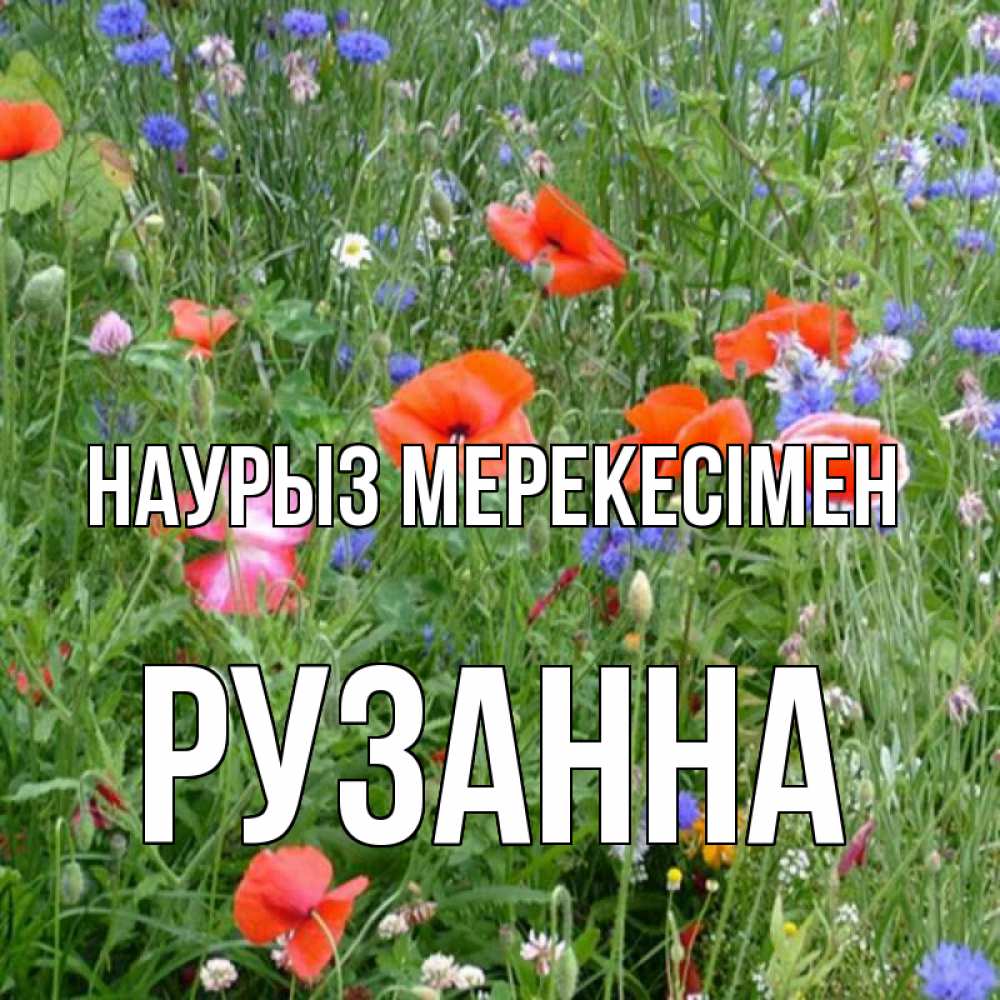 Күн сайын ашық хат с именем, Рузанна Наурыз мерекесімен праздник весны наурыз супер открытка Онлайн тегін жүктеп алу тілектері бар керемет карта 