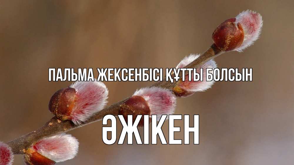Картинка Пальма жексенбісі құтты болсын, Әжікен