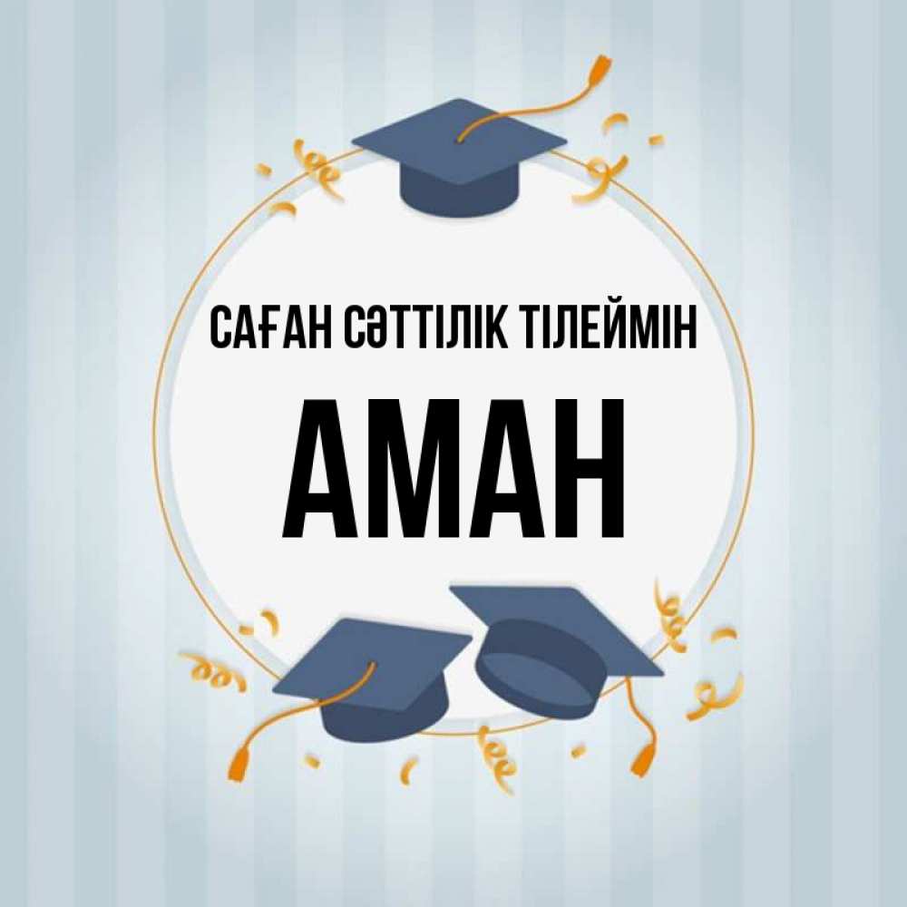 Күн сайын ашық хат с именем, Аман Саған сәттілік тілеймін для студентов Онлайн тегін жүктеп алу тілектері бар керемет карта 