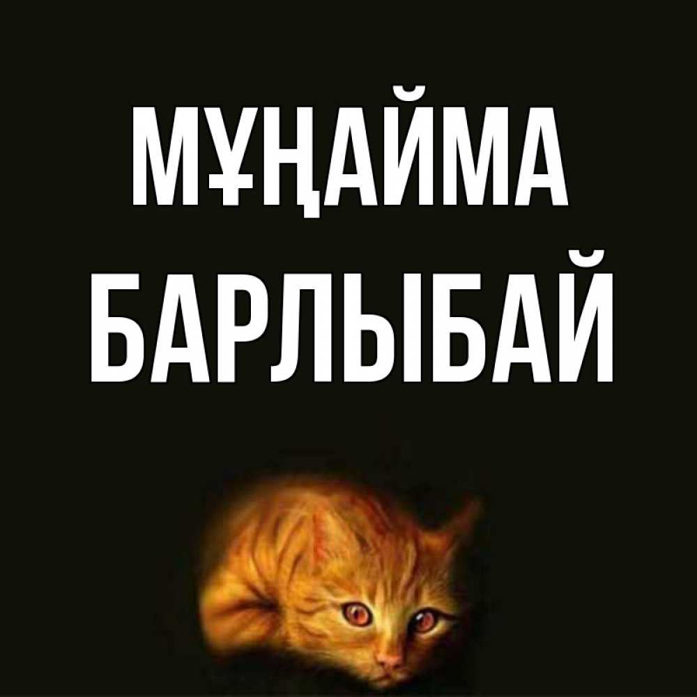 Күн сайын ашық хат с именем, Барлыбай Мұңайма лежащий кот в темноте Онлайн тегін жүктеп алу тілектері бар керемет карта 