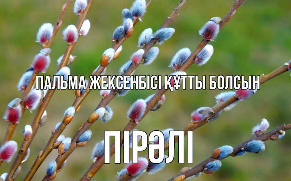 Күн сайын ашық хат с именем, ПІРӘЛІ Пальма жексенбісі құтты болсын верба Онлайн тегін жүктеп алу тілектері бар керемет карта 