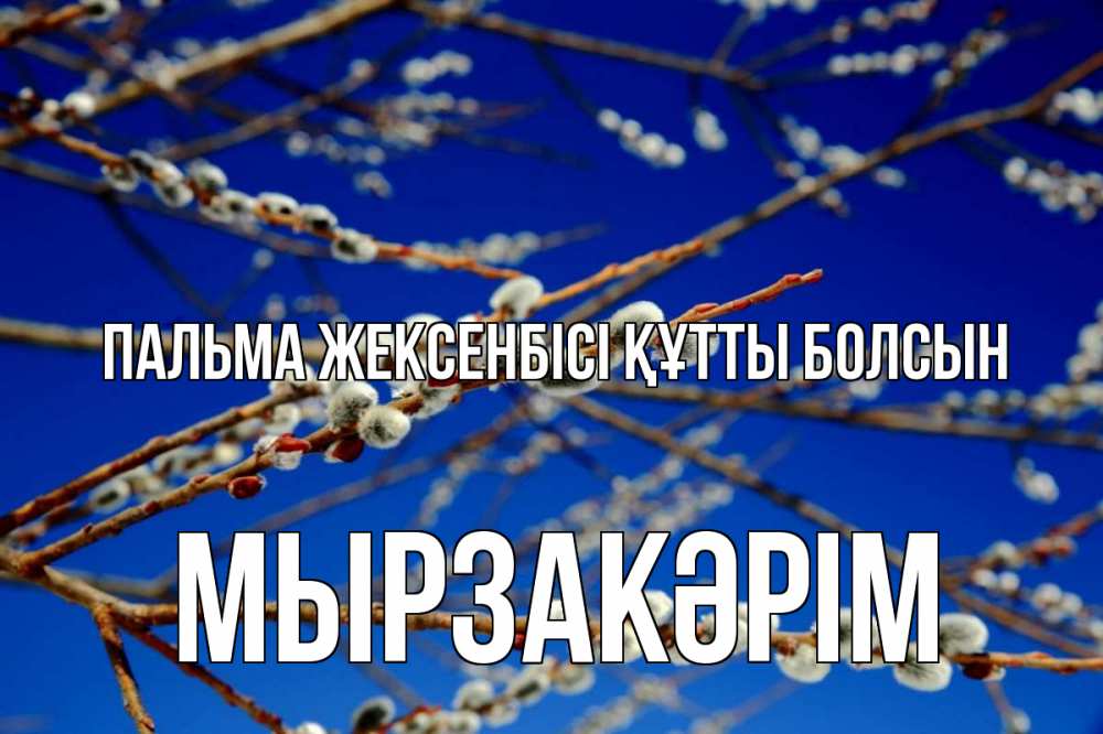 Күн сайын ашық хат с именем, Мырзакәрім Пальма жексенбісі құтты болсын верба Онлайн тегін жүктеп алу тілектері бар керемет карта 