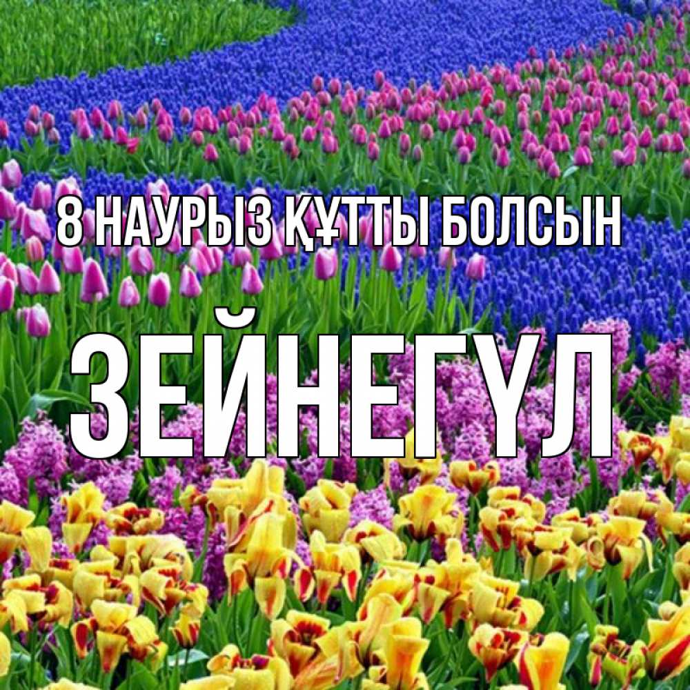 Күн сайын ашық хат с именем, ЗЕЙНЕГҮЛ 8 наурыз құтты болсын цветы Онлайн тегін жүктеп алу тілектері бар керемет карта 
