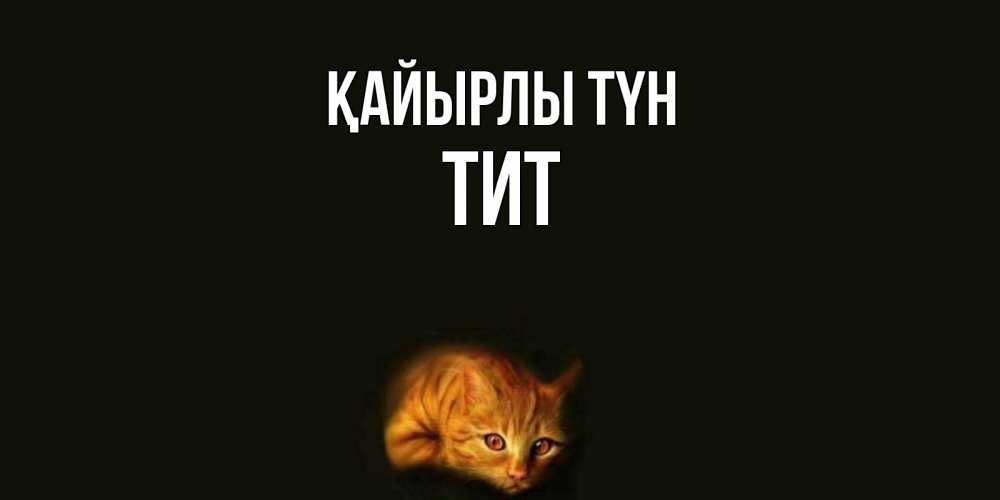 Күн сайын ашық хат с именем, Тит Қайырлы түн кот Онлайн тегін жүктеп алу тілектері бар керемет карта 