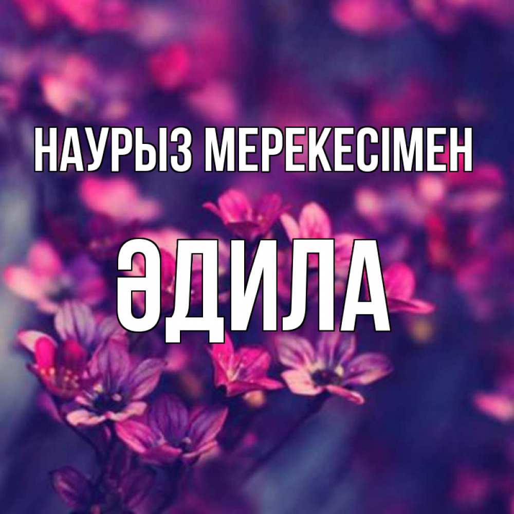 Күн сайын ашық хат с именем, ӘДИЛА Наурыз мерекесімен небольшие цветы 1 Онлайн тегін жүктеп алу тілектері бар керемет карта 
