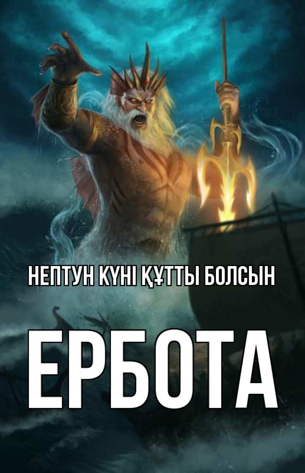 Күн сайын ашық хат с именем, Ербота нептун күні құтты болсын с днем Нептуна Онлайн тегін жүктеп алу тілектері бар керемет карта 