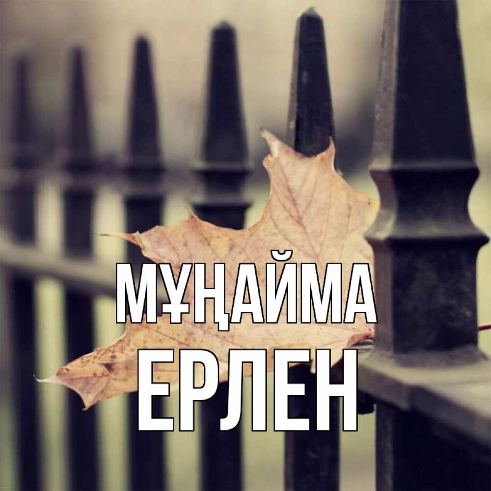 Күн сайын ашық хат с именем, Ерлен Мұңайма лист клена Онлайн тегін жүктеп алу тілектері бар керемет карта 