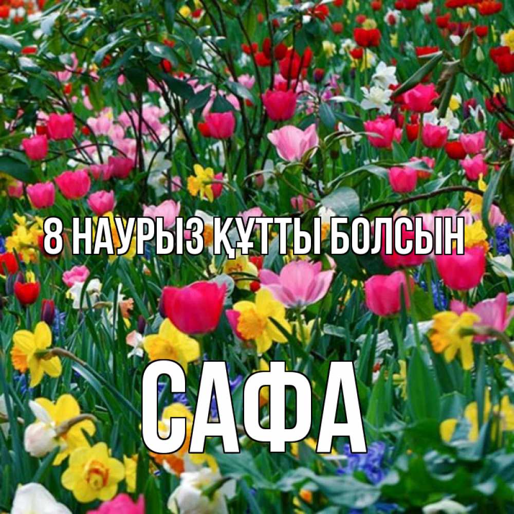 Күн сайын ашық хат с именем, САФА 8 наурыз құтты болсын с международным женским днем поздравления для женщины Онлайн тегін жүктеп алу тілектері бар керемет карта 