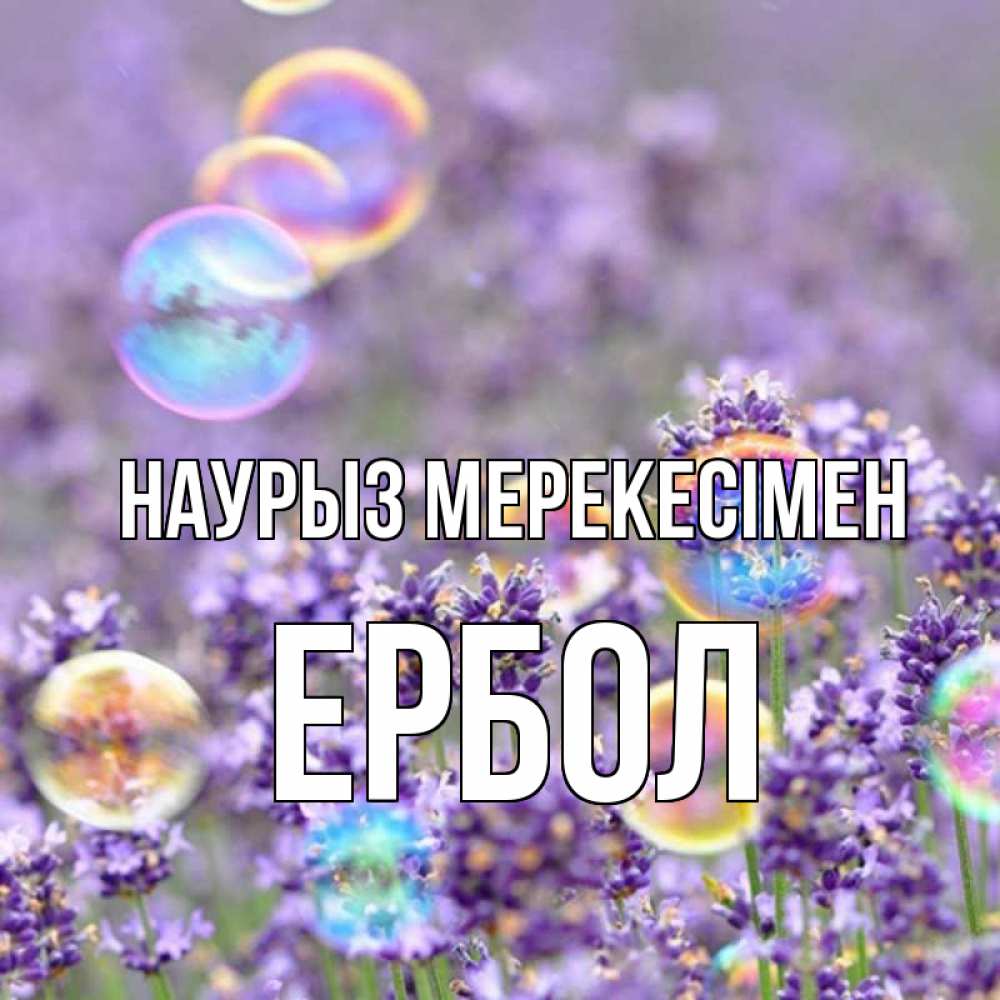 Күн сайын ашық хат с именем, Ербол Наурыз мерекесімен цветы Онлайн тегін жүктеп алу тілектері бар керемет карта 