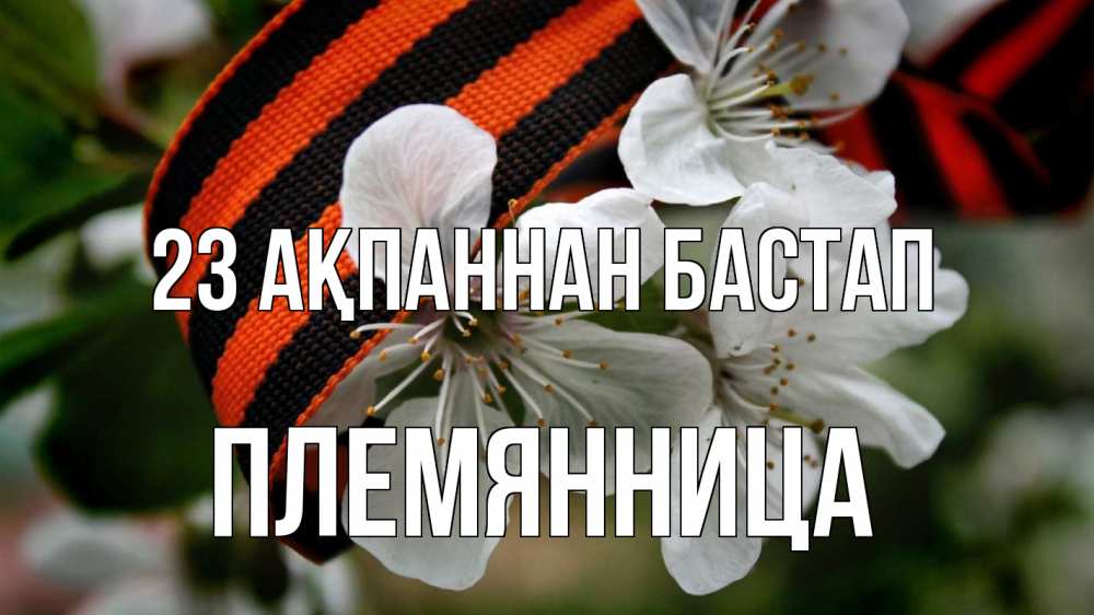 Күн сайын ашық хат с именем, Племянница 23 ақпаннан бастап 23 февраля Онлайн тегін жүктеп алу тілектері бар керемет карта 