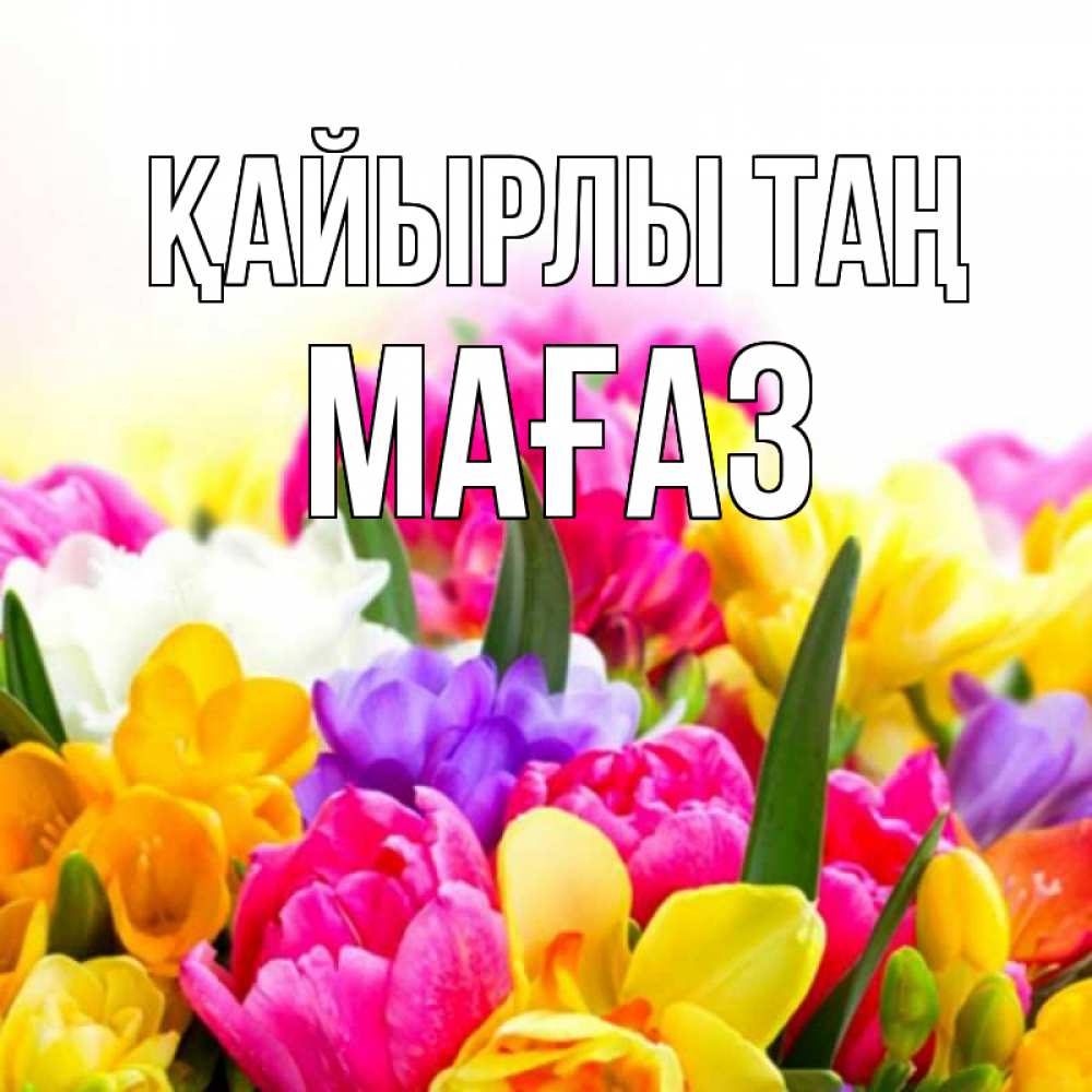 Күн сайын ашық хат с именем, МАҒАЗ Қайырлы таң создать открытку со свое подписью Онлайн тегін жүктеп алу тілектері бар керемет карта 