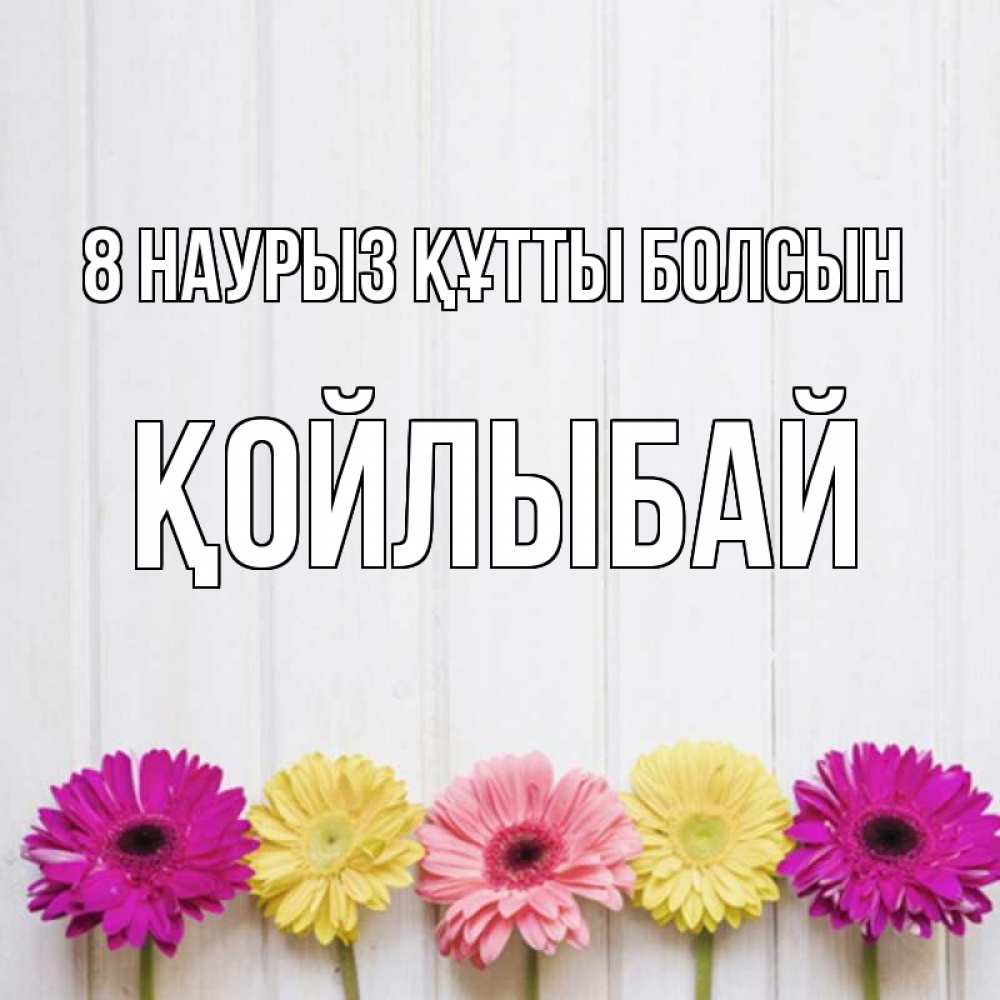 Күн сайын ашық хат с именем, Қойлыбай 8 наурыз құтты болсын женщинам 1 Онлайн тегін жүктеп алу тілектері бар керемет карта 