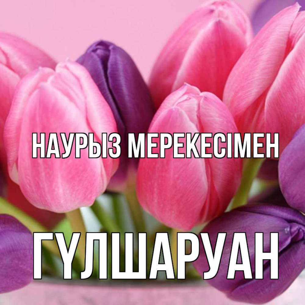 Күн сайын ашық хат с именем, ГҮЛШАРУАН Наурыз мерекесімен маме 1 Онлайн тегін жүктеп алу тілектері бар керемет карта 