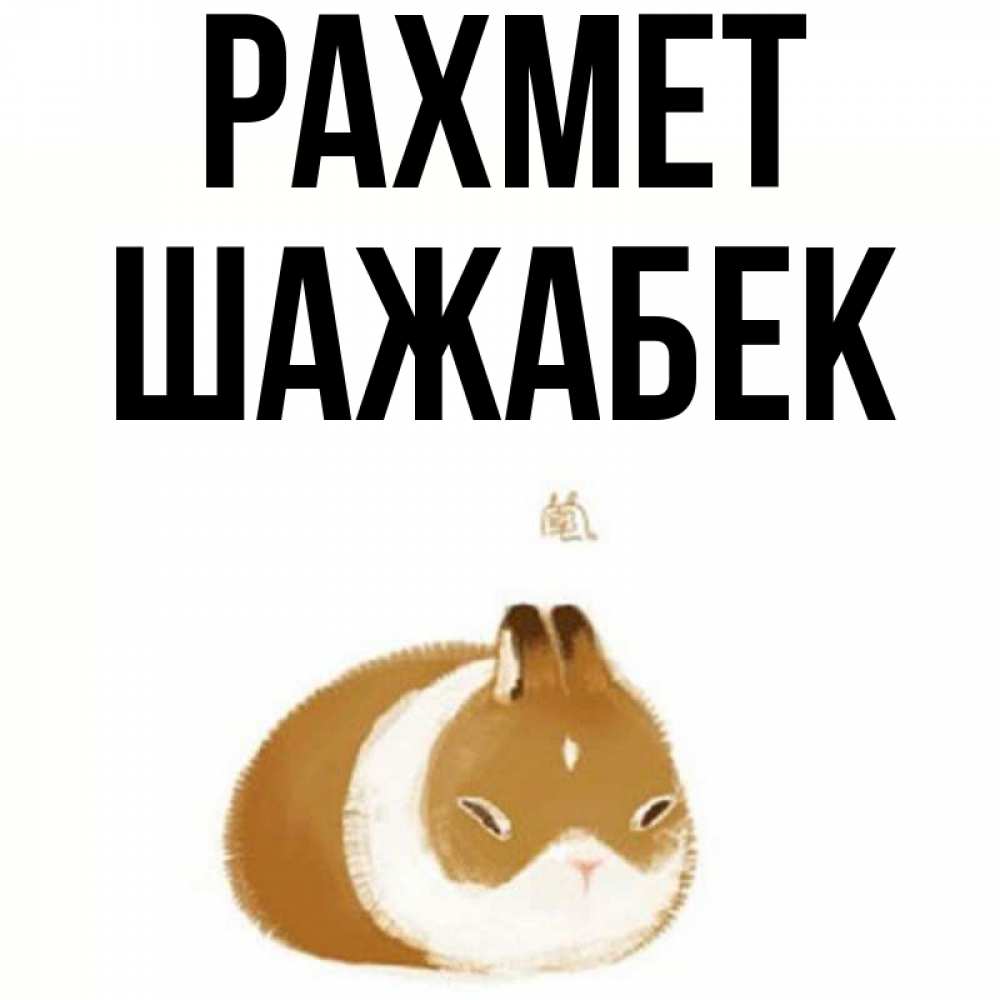 Күн сайын ашық хат с именем, ШАЖАБЕК рахмет коричнево белый домашний питомец Онлайн тегін жүктеп алу тілектері бар керемет карта 