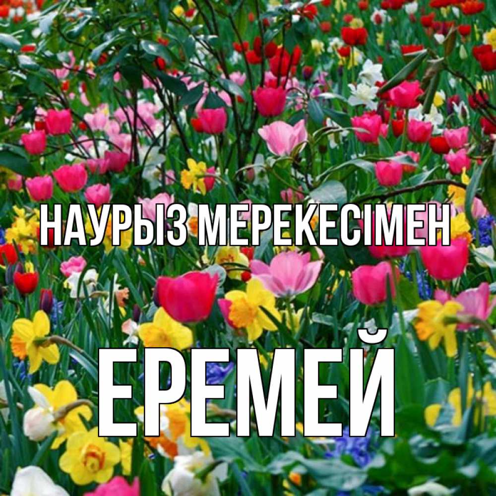 Күн сайын ашық хат с именем, Еремей Наурыз мерекесімен с наурызом праздником весны поздравления для женщины Онлайн тегін жүктеп алу тілектері бар керемет карта 
