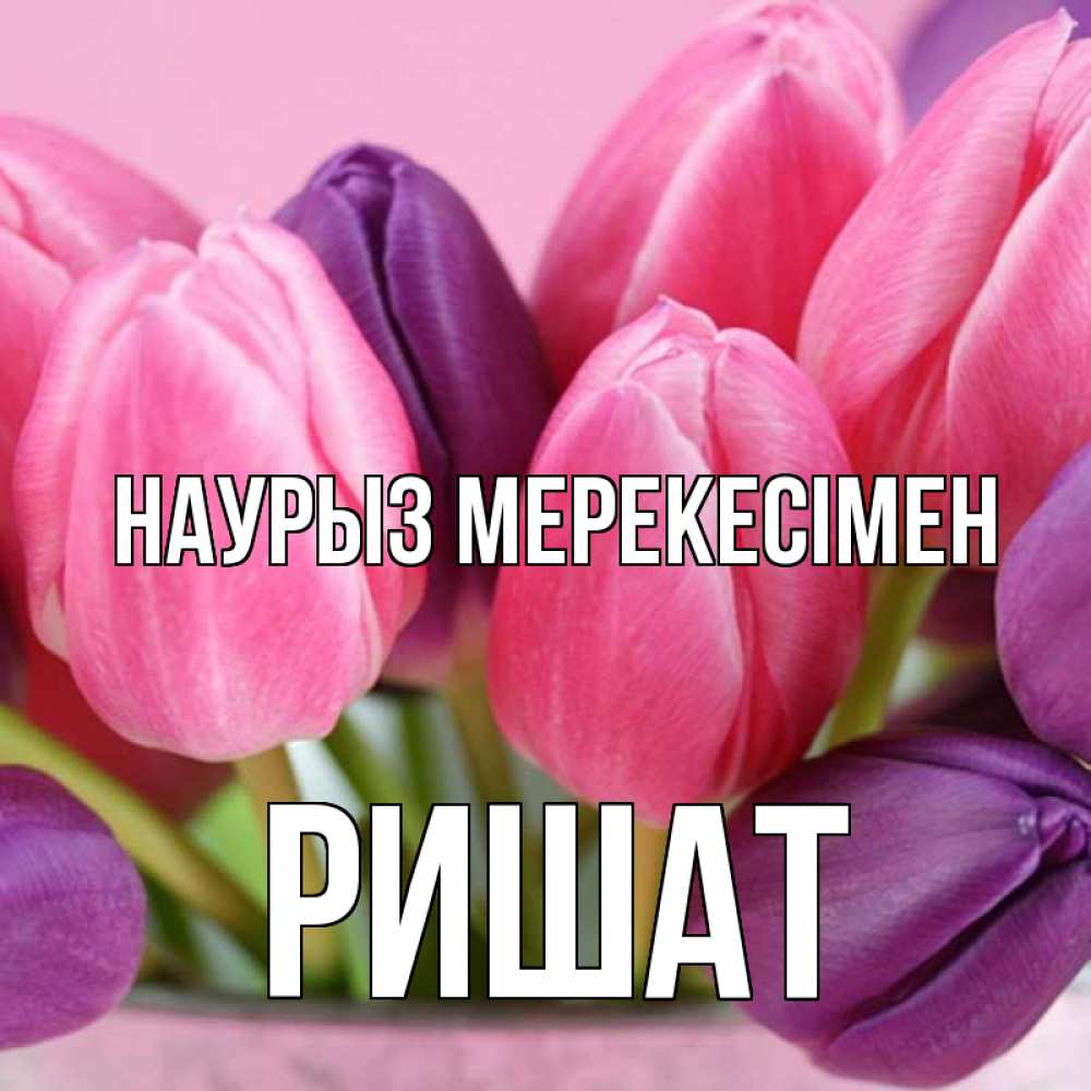 Күн сайын ашық хат с именем, РИШАТ Наурыз мерекесімен маме 1 Онлайн тегін жүктеп алу тілектері бар керемет карта 