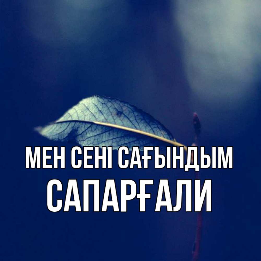 Күн сайын ашық хат с именем, САПАРҒАЛИ Мен сені сағындым одна ветка 1 Онлайн тегін жүктеп алу тілектері бар керемет карта 