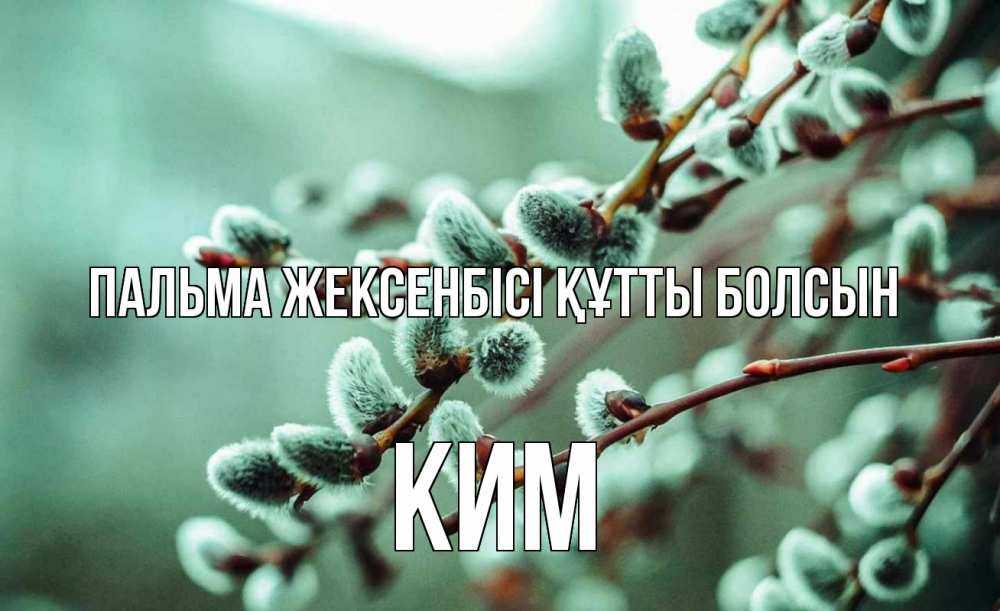 Күн сайын ашық хат с именем, Ким Пальма жексенбісі құтты болсын верба Онлайн тегін жүктеп алу тілектері бар керемет карта 