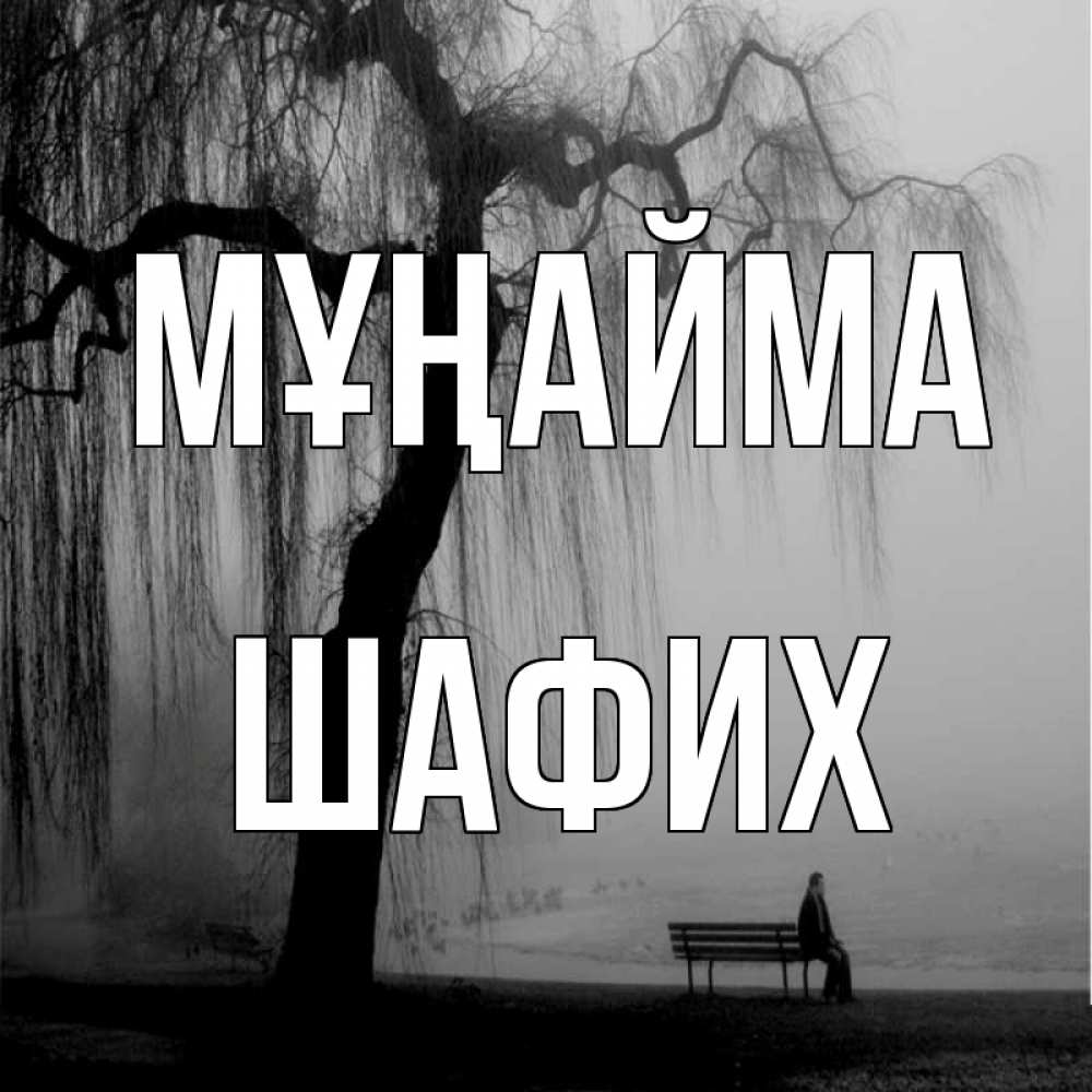 Күн сайын ашық хат с именем, ШАФИХ Мұңайма висящие ветки дерева и лавочка под деревом Онлайн тегін жүктеп алу тілектері бар керемет карта 