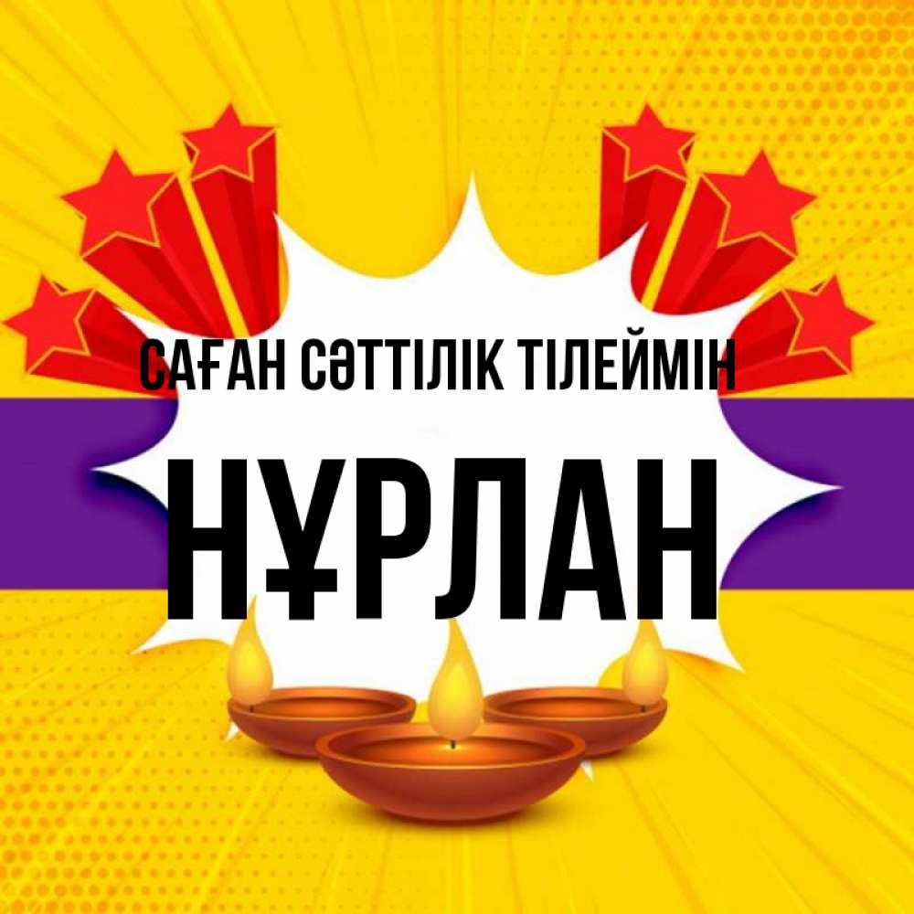 Күн сайын ашық хат с именем, НҰРЛАН Саған сәттілік тілеймін векторное изображение Онлайн тегін жүктеп алу тілектері бар керемет карта 