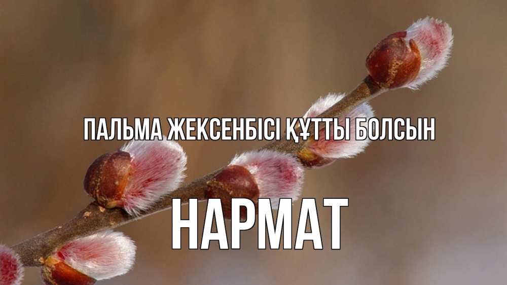 Күн сайын ашық хат с именем, Нармат Пальма жексенбісі құтты болсын верба Онлайн тегін жүктеп алу тілектері бар керемет карта 