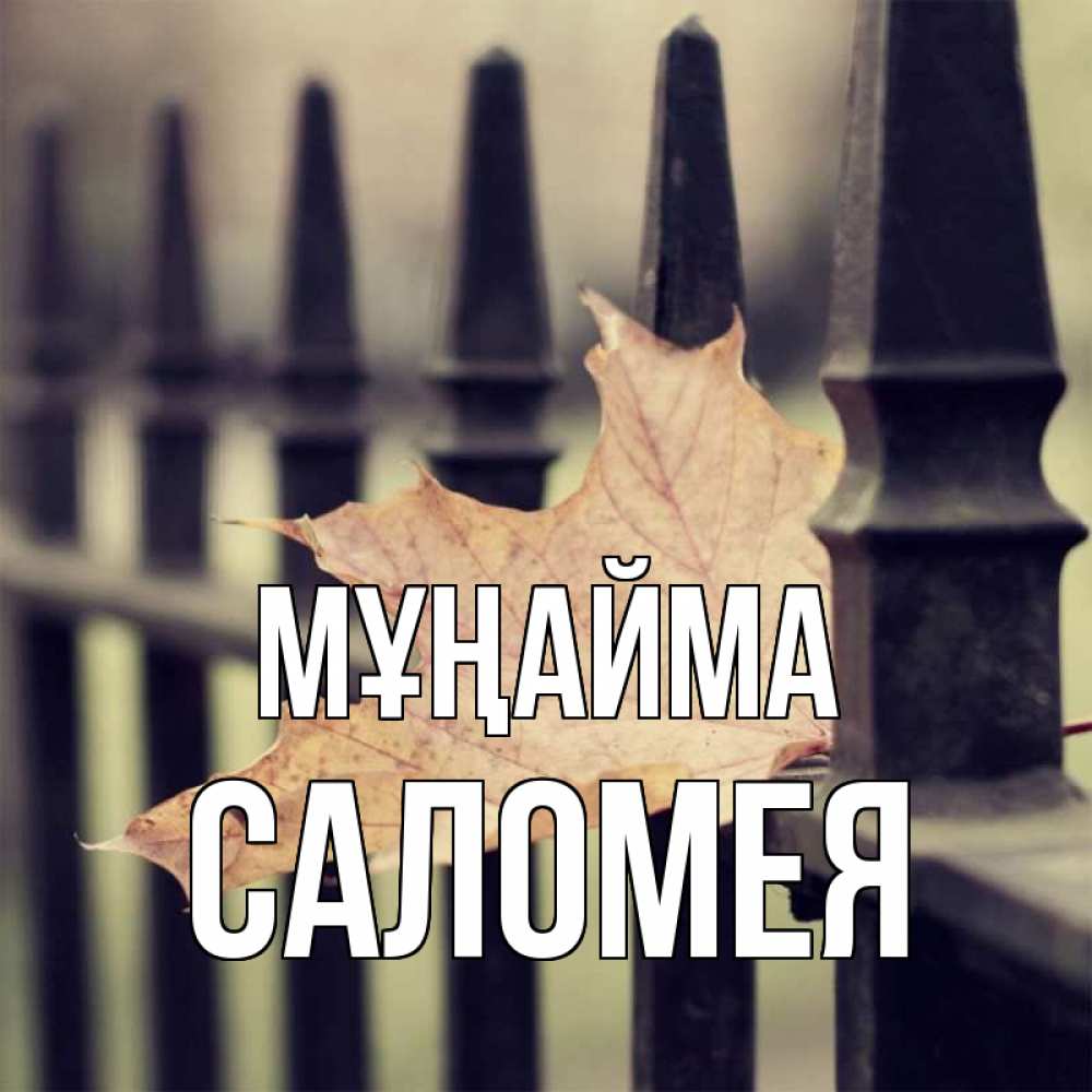Күн сайын ашық хат с именем, Саломея Мұңайма лист клена Онлайн тегін жүктеп алу тілектері бар керемет карта 
