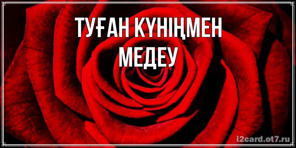Күн сайын ашық хат с именем, МЕДЕУ Туған күніңмен алая роза Онлайн тегін жүктеп алу тілектері бар керемет карта 