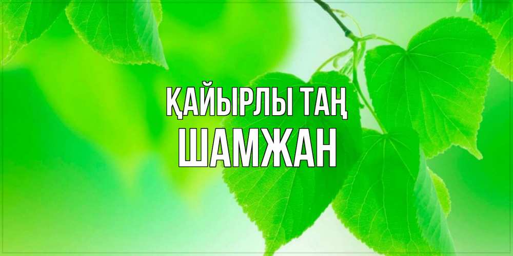 Күн сайын ашық хат с именем, ШАМЖАН Қайырлы таң доброе утро с березовыми листьями Онлайн тегін жүктеп алу тілектері бар керемет карта 