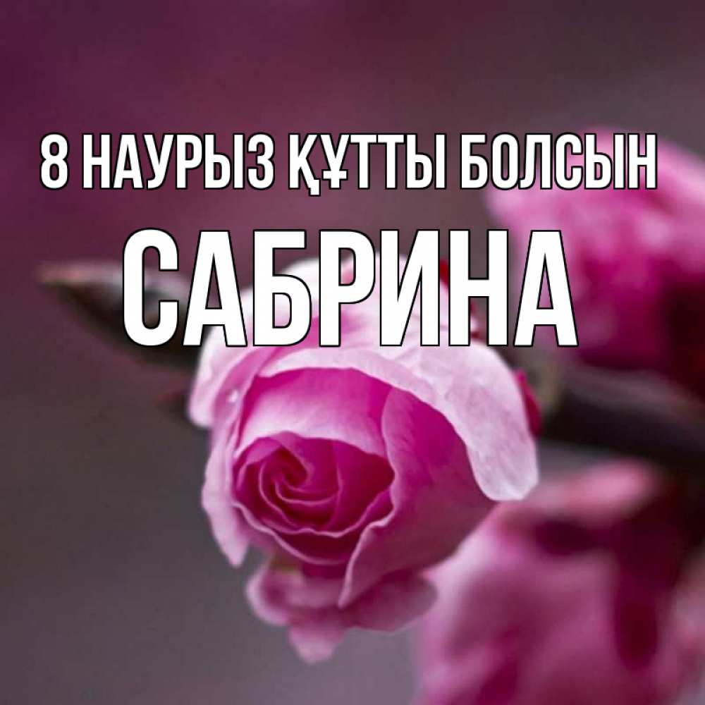 Күн сайын ашық хат с именем, Сабрина 8 наурыз құтты болсын весна Онлайн тегін жүктеп алу тілектері бар керемет карта 