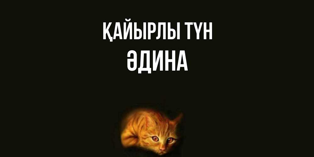 Күн сайын ашық хат с именем, ӘДИНА Қайырлы түн кот Онлайн тегін жүктеп алу тілектері бар керемет карта 