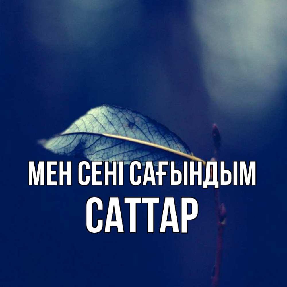 Күн сайын ашық хат с именем, САТТАР Мен сені сағындым одна ветка 1 Онлайн тегін жүктеп алу тілектері бар керемет карта 