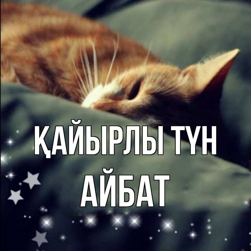 Күн сайын ашық хат с именем, Айбат Қайырлы түн кроватка Онлайн тегін жүктеп алу тілектері бар керемет карта 
