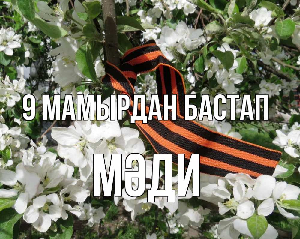 Күн сайын ашық хат с именем, МӘДИ 9 мамырдан бастап 9 мая Онлайн тегін жүктеп алу тілектері бар керемет карта 