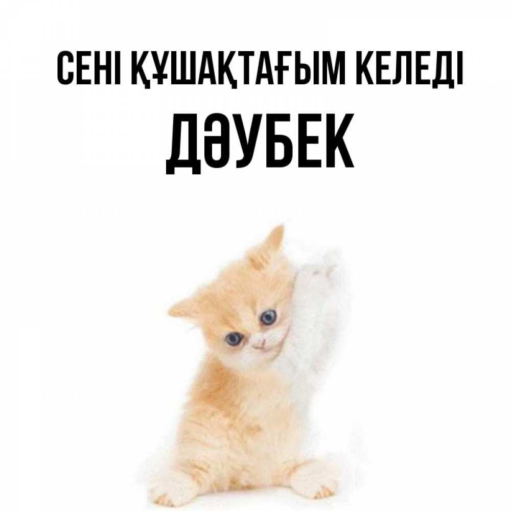Күн сайын ашық хат с именем, Дәубек сені құшақтағым келеді я хочу очень скорее обнимаешек Онлайн тегін жүктеп алу тілектері бар керемет карта 
