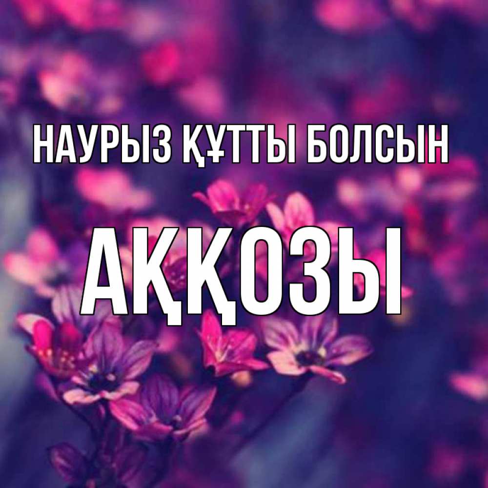 Күн сайын ашық хат с именем, Аққозы Наурыз құтты болсын небольшие цветы 1 Онлайн тегін жүктеп алу тілектері бар керемет карта 