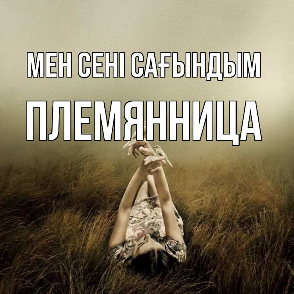 Күн сайын ашық хат с именем, Племянница Мен сені сағындым девушка с голубями Онлайн тегін жүктеп алу тілектері бар керемет карта 