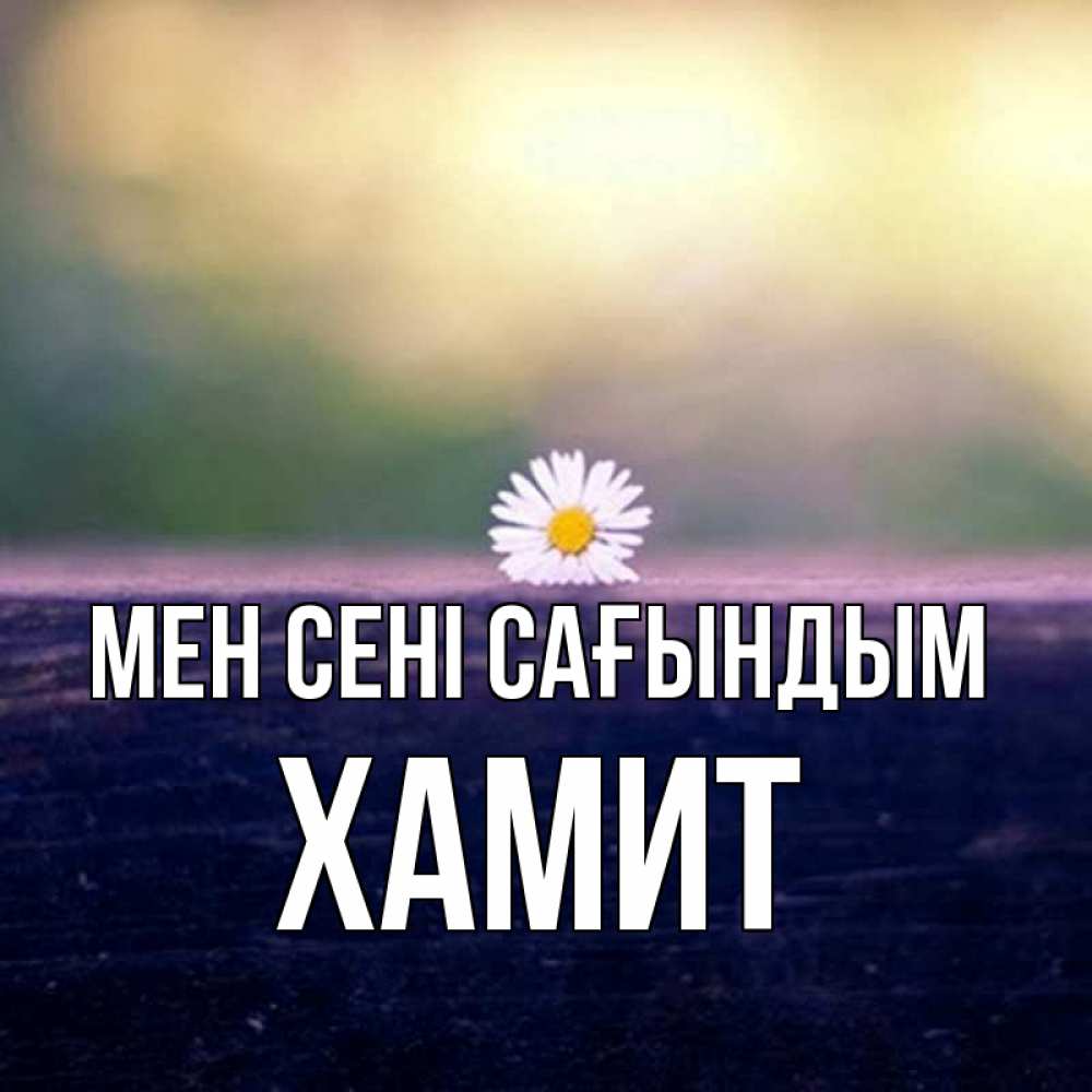 Күн сайын ашық хат с именем, ХАМИТ Мен сені сағындым приходи в гости Онлайн тегін жүктеп алу тілектері бар керемет карта 