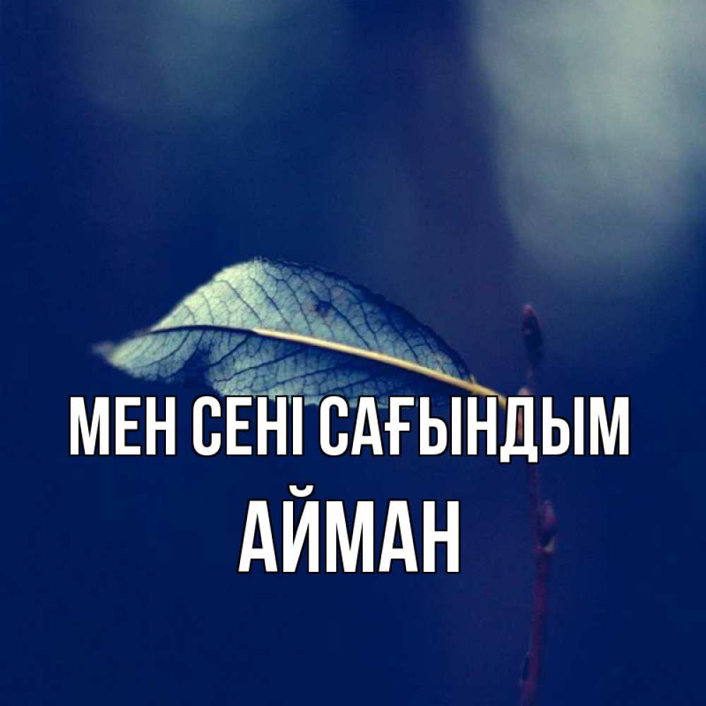 Күн сайын ашық хат с именем, АЙМАН Мен сені сағындым одна ветка 1 Онлайн тегін жүктеп алу тілектері бар керемет карта 