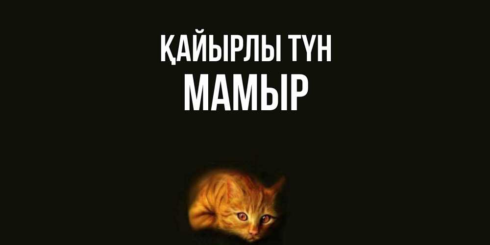 Күн сайын ашық хат с именем, МАМЫР Қайырлы түн кот Онлайн тегін жүктеп алу тілектері бар керемет карта 