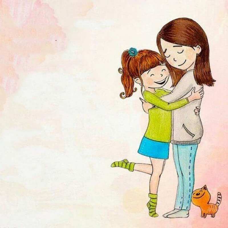 Открытка для подруги 1 котики и подружки 1 Мен сені сүйемін 