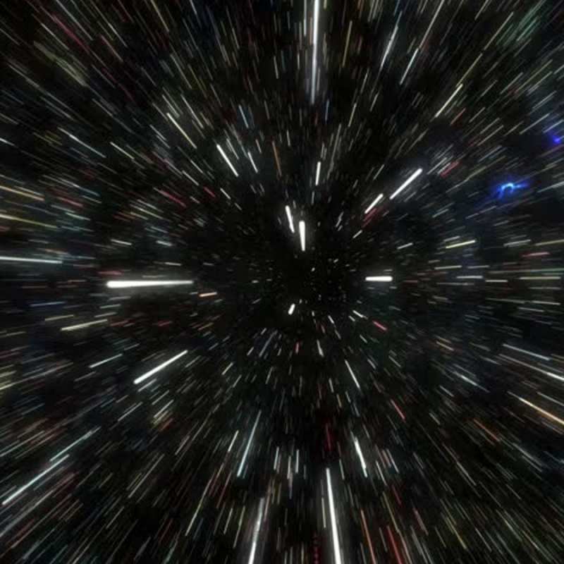 Открытка Звездное путешествие  туннель  Жолыңыз болсын 